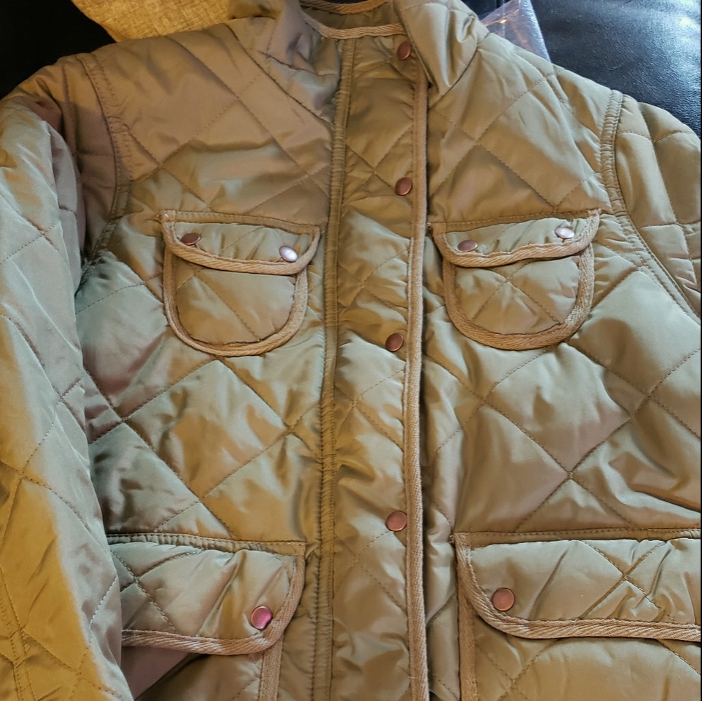 Quilted full zip jacket